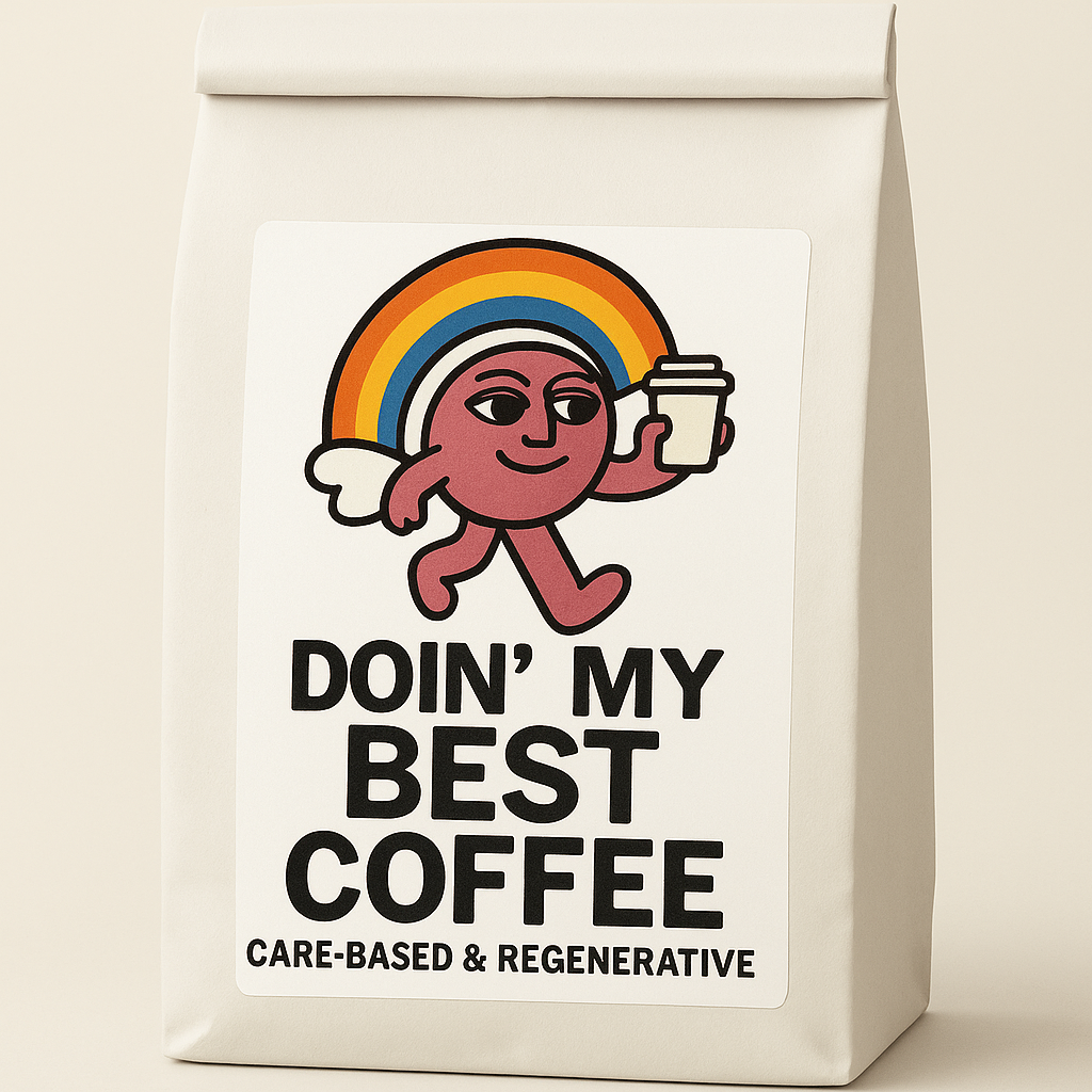 Doin' My Best Coffee Sticker